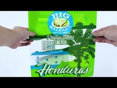 Özel basılı plastik ambalaj torbası 3 yan mühürlü atıştırmalık yiyecek ambalajı Pita Pancake Taco için