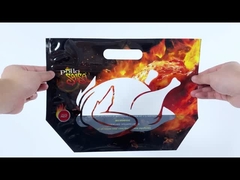 Özel Basılmış Boyut Mikrodalga Kullanılmış Kızarmış Tavuk Paketleme Çantası Fermuarlı Plastik Tavuk Çantası