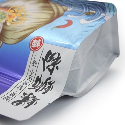 Custom Printed PET/AL/PE Noodles Roll Film Food Packaging Bag Noodles Packing Bag With Zipper