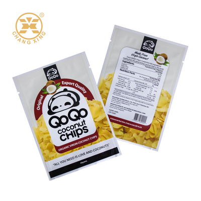 Custom Logo Snack Packaging Bag Premium Food Grade PET Stand Zipper Gravure Printed For Cashew Nuts Coconut Chips