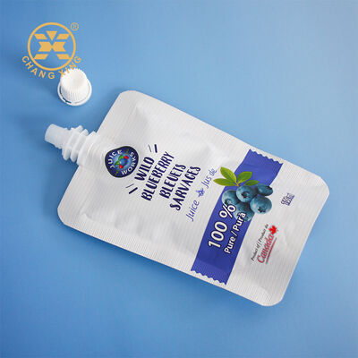 Custom Printed 100ml 250ml 500ml Juice Drink Spout Pouch Beverage Packing Pouch Liquid Packaging Bag With Spout