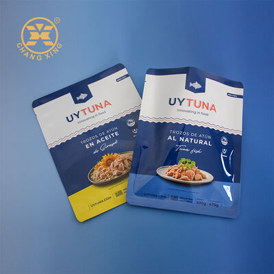 Custom Sea Food Vacuum Bag Plastic Food Packaging Bag Retort Pouch Canned Sea Food Packaging Pouch Canned Mushroom Canned Fish Reort Pouches