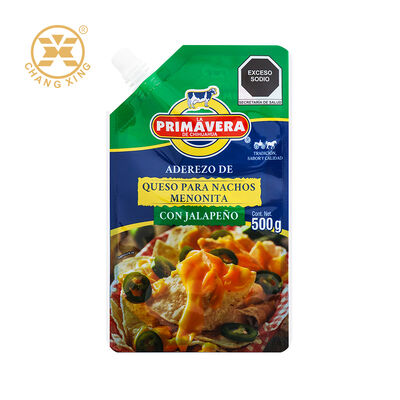 Food Grade Customizable Stand Up Pouch with Gravure Printing for Sauce and Drink Packaging