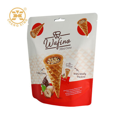 Custom Printed Food Grade Zipper Sealed Stand Up Vacuum Packaging Bag