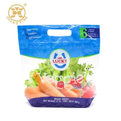 Recycle Anti Fog Fresh Vegetables Packaging Plastic Bag Custom Printed Logo Vegetable Fruit Packaging Pouch Bag With Zipper