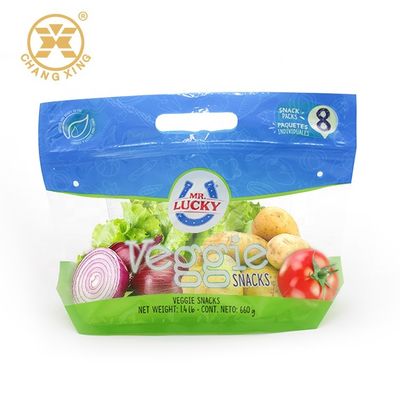 Recycle Anti Fog Fresh Vegetables Packaging Plastic Bag Custom Printed Logo Vegetable Fruit Packaging Pouch Bag With Zipper