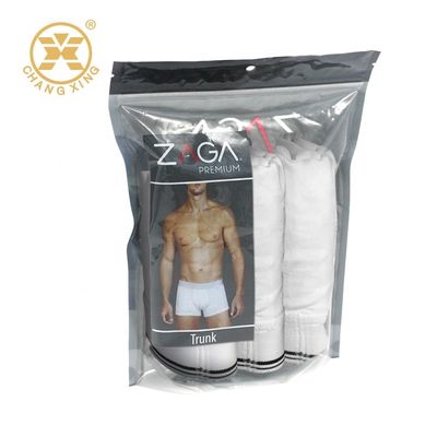 80 Microns Resealable Garment Packaging Bag Frosted Zipper Bags For Clothes SGS