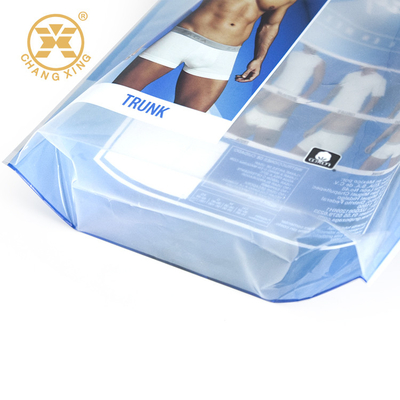 50 Microns Clothing Clear Plastic Zip Lock Pouches Mylar Packaging Stand Up Bags