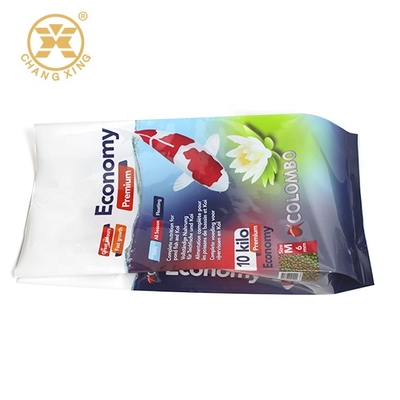 Aquaria Fish 20 Pound Pet Food Packaging Bag Koi Food Side Gusset Plastic