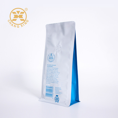 250g 500g 1kg Düz Alt Kahve Torbası Fermuarlı Kahve Fasulyesi Paketleme Torbaları