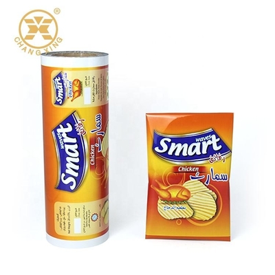 Laminasyonlu BOPP / VMCPP Puffing Food Roll Film Gıda Paketleme Torbası