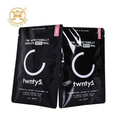 Mylar Folyo Kaplı Shake Plastik Whey Protein Toz Paketleme Çantası Sağlık Gıda Çantası Fermuarlı