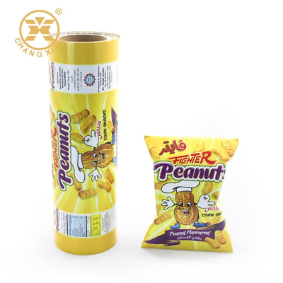 Laminasyonlu BOPP / VMCPP ambalaj filmi Gıda sınıfı Sıcaklıklı Sızdırma Filmi Puffing Gıda Rulo Filmi Gıda Paketleme Torbası