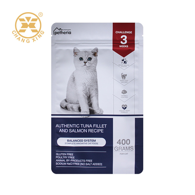 Fabrika Özel Evcil Hayvan Paket Çantaları Plastik Ziplock Köpek Kediler Evcil Hayvan Yemek Çantası Düz Alt Çantalar 5kg 10kg 15kg 20kg Evcil Hayvan Beslenmesi İçin