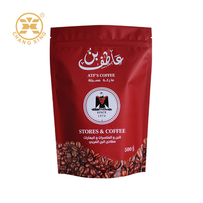 OEM ODM 250g 500g 1kg Stand Up Zipper Kahve Torbaları Ziplock Self-Standing Kahve Torbaları Kahve Çayı Gıda Paketleme Torbası