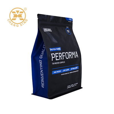 5 kg Düz Alt Çanta Matt Zipper Protein Toz Paket Sekiz Yan Yan Dükkan Paket Çantası