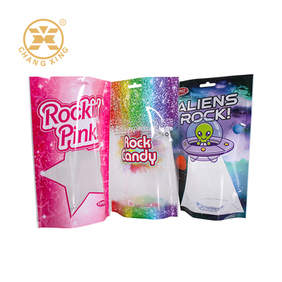 Çin OEM Özel Yazdırılmış Isı Mühürü Plastik Sert Şekerlik Ambalaj Çantası Kalkan Gıda Sınıfı Plastik Jelly Şekerlik Ambalaj Çantası