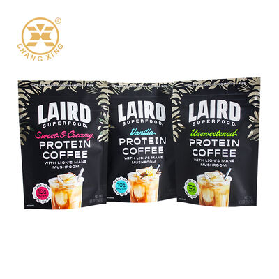 Özel Dik Duran Kese Kahve Ambalaj Çantası Neme Dayanıklı Plastik Protein Tozu Çantası Isı Yalıtımlı Kahve Poşetleri