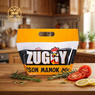 Toptan özelleştirilmiş özel baskılı tavuk torbaları lechon manok ambalaj tedarikçileri kızartma tavuk ambalajı için OEM plastik poşetler