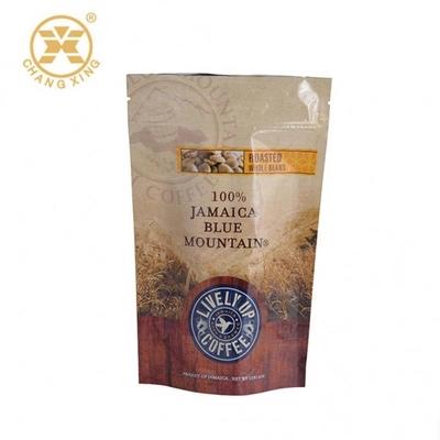 12oz Kilitli Baskılı Kutu Kese Kahve Torbası Alüminyum Folyo Vanalı Ayakta Kese