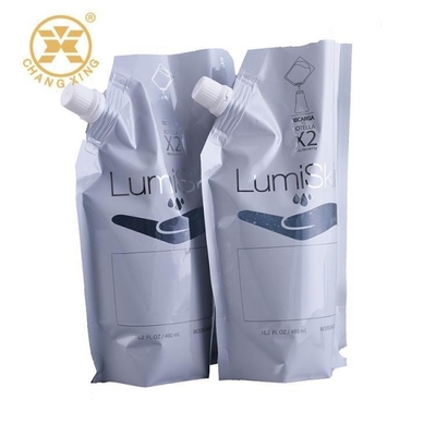 LDPE Gravür Deterjan Toz Paketleme Torbası FDA Şeffaf Pencereli Sıvılar İçin Stand Up Torbalar