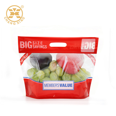 VMPET Antifog Bopp Fruits Geri Dönüştürülebilir Stand Up Torbalar Yeniden Kapatılabilir Şeffaf Plastik Torba
