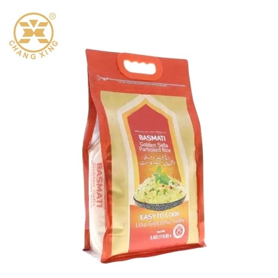 Pirinç Ambalajı İçin Düz Tabanlı 2.5kg 4.5kg Ağır Hizmet Tipi Naylon Plastik Torbalar