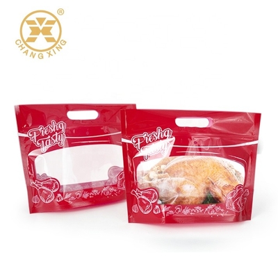 Bopp Antifog Gıda Ambalajı Mikrodalgada Izgara Döner Tavuk Plastik Paket Servis Taşıma Çantaları