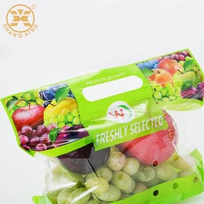 750g Şeffaf Kompozit Taze Meyve Sebze Paketleme Bopp Plastik Poşet