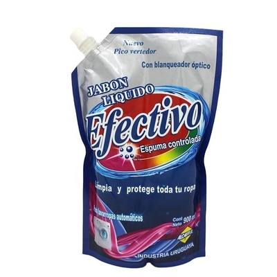 2L 5L Yumuşatıcı Ağızlı Tanding Torbası LDPE Sıvı Deterjan Torbası
