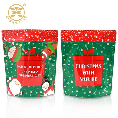 Yeniden Kullanılabilir Plastik 2kg Kek Dekorasyon Sprinkles için Kilitli Hediye Paketleme Torbası ile Stand Up Kılıfı