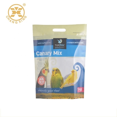 Çevre Parlak PE Pet Gıda Ambalaj Torbası 20kg 25kg Ayakta Fermuar Kılıfı